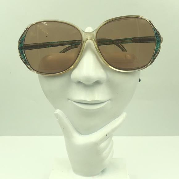 Svank Optical Accessories - Svank Optical Blue Gold Oval Sunglasses